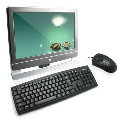 All-in-One PC with 18.5 Inch LCD Screen and Intel Dual Core CPU - Click Image to Close